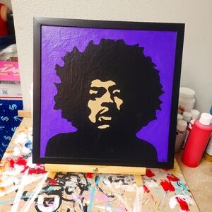Jimi Hendrix Purple Haze 12" x 12"